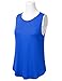 DRESSIS Women's Sleeveless Round Neck Flared Loose Fit Soft Tank Top SKY 2XL