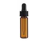 1 Dram AMBER Glass Vial - Dropper - Pack of 72