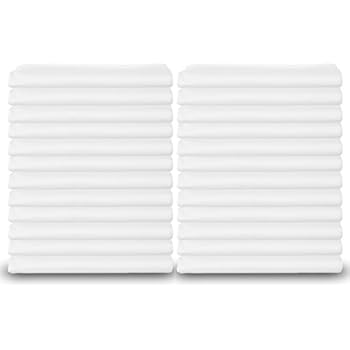 Amazon Com Standard Size White Pillowcases Bulk Pack T 200 Heavy