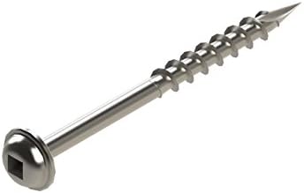Impakt Tools 200CWH-200, #8 x 2 Inch Coarse Pocket Hole Screws with Washer Head, DIY Screws, 200 Count
