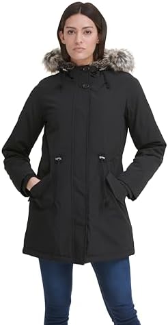 Amazon.com: 1 Madison Women's Warm Winter Parka with Fox Fur