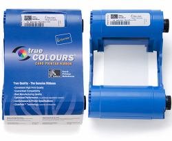 Zebra card 800017-207 I Series Monochrome Cartridge Ribbon for P1XX Printer, Metallic Silver True Color