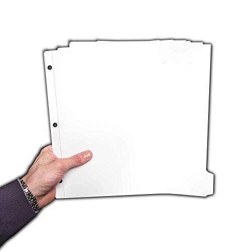 Ensight 3 Ring Binder 8 Tab Index Dividers, 96 Per Box, with Reinforced Edges Write on Plain Tabs, White Letter Size with 3 Hole Punch Section and Write on Plain Tabs,1/8 Tab Page Separator - Thumbnail 6