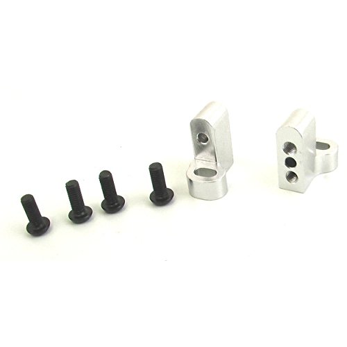 Hot Racing CCR24L08 Silver Aluminum Dig Servo Mounts