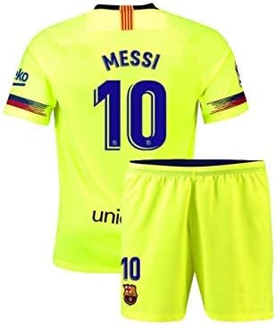 GOLDEN FASHION Barcelona Away KIT with Messi Printed Jersey with Short 2018