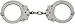 Peerless Handcuff Company Chain Link Handcuff, Nickel Finish