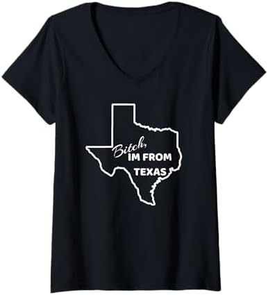 Amazon.com: Womens Bitch, Im From Texas Funny State Outline Bbq