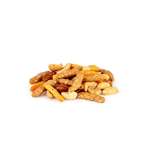 Hot & Spicy Cajun Mix, 12 Pack - Healthy Nuts and Seeds- All Natural and Low Calorie Nut Snack Pack - Tasty, Vegetarian and Kosher - 2 Ounce Bags - By Marlow