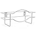 FMP Brands Single Glove Holder for Wall Mount, Wire Rack Disposable Napkin Gloves Box Holder, White Durable Metal Organizer Dispenser for Food Service, Lab, Office, Home, and Garage