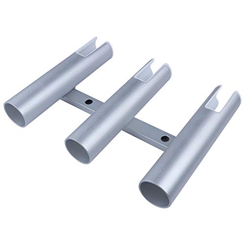 Wandmontierte 3 Röhren Aluminium Rutenhalter für 3 Ruten, passend für Marine Yacht Boot LKW Wohnmobil – Bild 7