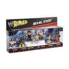 WWE Wrestling Rumblers Mini Figure 7Pack Battle Royale Pack Brawl Stars