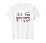 Stranger Things Bicycle Ride Vintage Stripes Logo