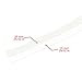 Weather Stripping Door Bottom, Frameless Window Weather Sealing Soundproofing Sliding Door Sweep-16 Feet Length-1-3/8 inch (35mm, White)