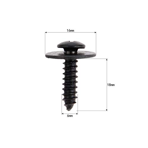Mtsooning 20 Pcs Fixed Auto Car Body Fender Screws M5 M6 Metal Rivet Fastener Cross Self Tapping Screws - Thumbnail 2