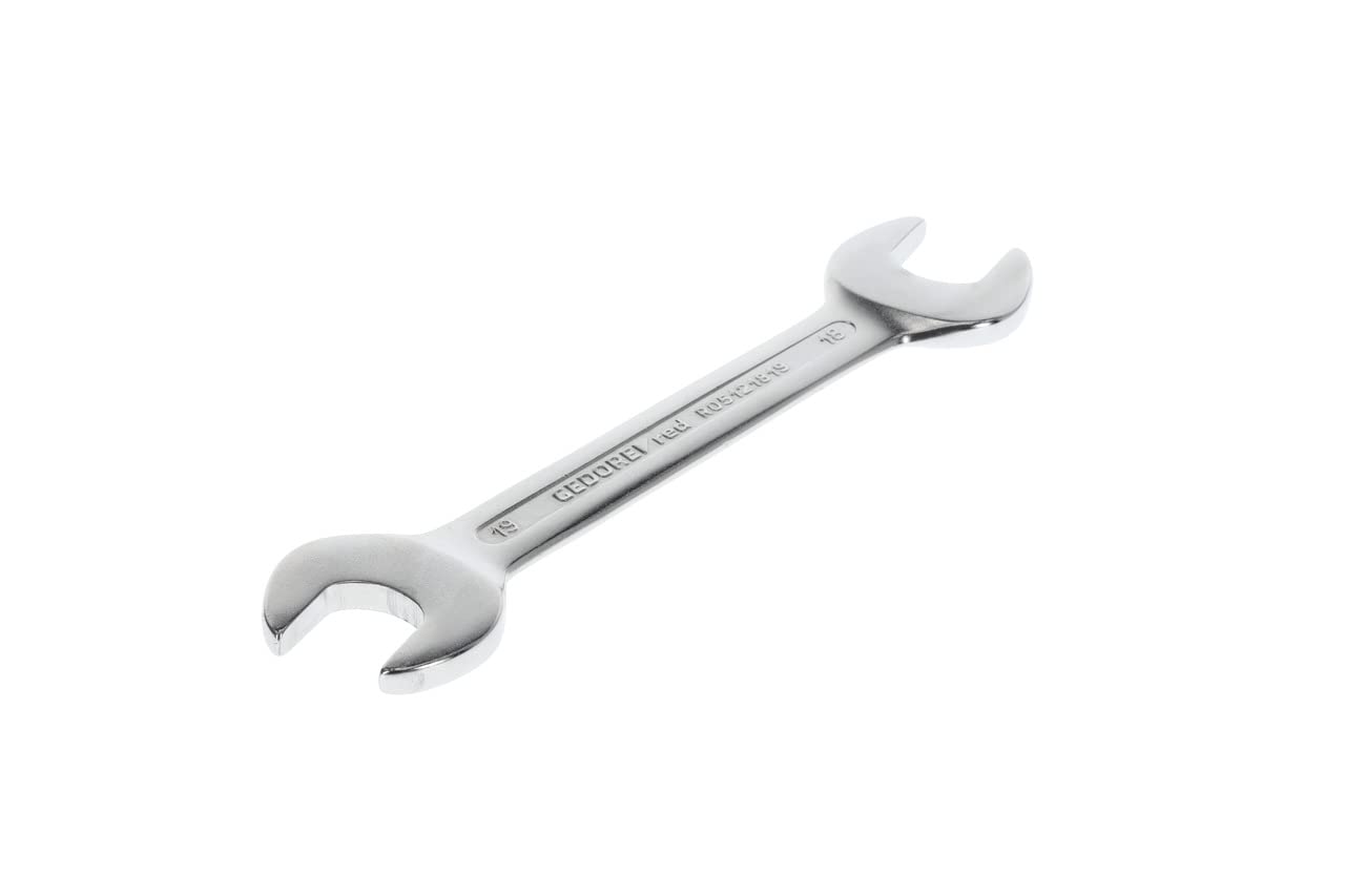 GEDORE red Double open-end spanner, SW 18+19 mm, Metric, Short, Spanner, Open-end spanner, 176 mm long, R05121819