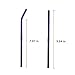 AMZSOCKETS Reusable Glass Straws - 9