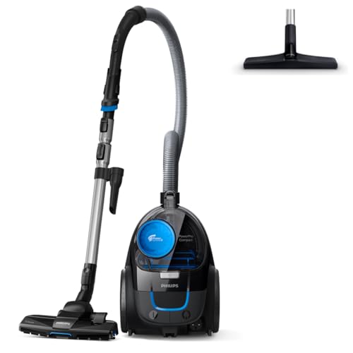 PowerPro Compact FC9331/09 - Aspirador, Sistema Ciclonico sin Bolsa, Deposito 1.5l, Filtro Antialergias, Facil de Limpiar