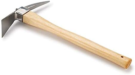 Stainless Steel Garden Pick and Hoe, 14”