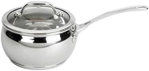 David Burke Gourmet Pro Splendor 3qt Chef Sauce Pan Pot With Lid Stainless Steel David Burke Sauce Pan 3 qt Unisex