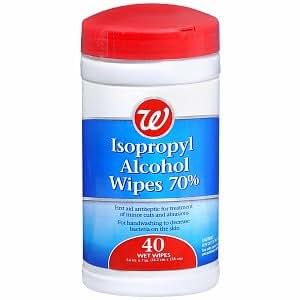 up & up isopropyl 70 alcohol wipes