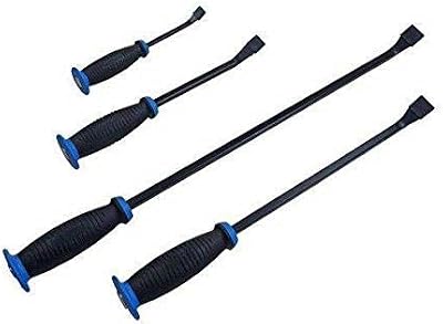 US PRO 4pc Guard Handle Pry Bar Set CRV Steel 6766 Black Oxide Finish