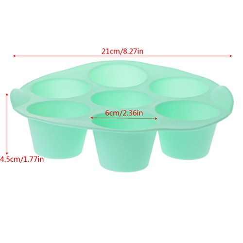 Sixsons 7-Cup Round Silicone Cupcake Cake Mold Baking Chocolate Jelly Muffin Pan Mould