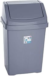 Funky Gadgets Wham 50L Swing Bin White Silver Teal Purple Cream Grey view 1