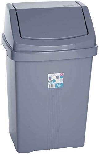 Funky Gadgets Wham 50L Swing Bin White Silver Teal Purple Cream Grey
