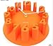 3D Big Digital Modern Contemporary Home Office Decor Round Quartz Wall Clock Orange