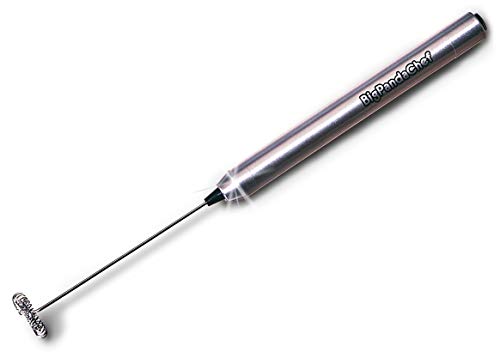 Milk Frother - Milk Foamer - Coffee Foamer - Milk Frother Handheld - Hand Frother - Drink Mixer - Small Electric Milk Frother - Whip Foamer - Latte Coffee Frother Wand - Battery Operated Steel Whisk