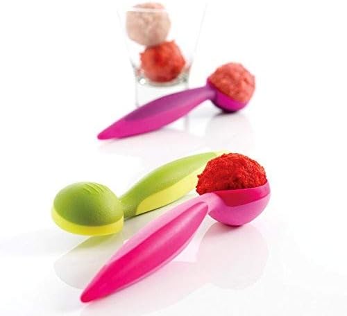 Mastrad Ice Cream Silicone Scoop, Essential Home & Kitchen Cooking Spoons with Non-Slip Grip, Green - F15961 - Image 5