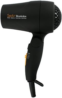 Sedu Dual Voltage Travel Hair Dryer Black