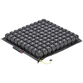 Roho Low Profile Quadtro Select Wheelchair Cushion - 18 x 16 - Adjustable Pressure Relief Air Seat - Conforms to Your Body Shape and Weight - Includes Pump, Cover, Repair Kit, Instructions