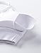 CRZ YOGA Women's Light Support Mesh Yoga Bras with Removable Cups Sports Bra White L