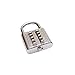 Ultra Hardware 55156 10 Digit Push Button Combination Padlock, 5 Digit Locking Mechanism, Chrome Plated