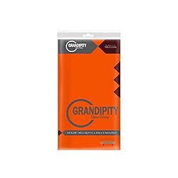Orange 1 Pack Premium Disposable Plastic Tablecloth