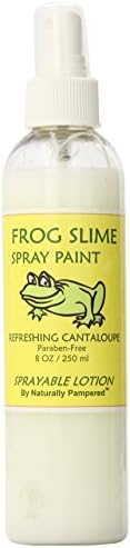 Naturally Pampered Kids Frog Slime Sprayable Body Lotion, Refreshing Cantaloupe,  8 Ounce