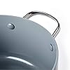 GreenPan-Casserole-Dish-with-Lid-Non-Stick-Toxin-Free-Ceramic-Casserole-Induction-Oven-Safe-Cookware-24-cm51-Litre-Grey GreenPan Valencia Pro Hard Anodised Healthy Ceramic Non-Stick 24cm / 5.1 Litre Stock Pot with Lid, PFAS-Free, Induction…
