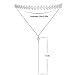 QILMILY Silver Choker Necklace Layered Metal Withe Choker Necklace with Pendant Long Tassel Chain Sexy Choker Y Shaped Lariat Chokers Necklace for Womens Teen Girls
