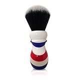HAIRCUT AND SHAVE CO. Proven Synthetic Shaving Brush - 100% Synthetic Materials - 26mm Extra Dense Tuxedo Knot And 57mm loft - Fast Drying Pre-Shave Brush perfect for home and travel