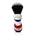 Haircut & Shave Co. Proven Synthetic Shaving Brush 24mm Extra Dense Knot And 54mm Loft - Fast Drying Pre-Shave Brush (Barber Pole)
