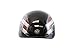 VCAN V531 Cruiser Patriotic Eagle Graphics Half Helmet (Gloss Black, Large)