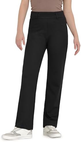 Bamans Dress Pants for Women Black Work Business Pants Tummy