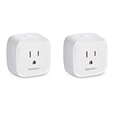 VOCOlinc PM1, Smart Wi-Fi Outlet Plug Socket, Works with Apple HomeKit, Alexa and Google Assistant, Energy Monitoring, Adjustable Night Light, No Hub Required, 2.4GHz (2 Pack)