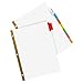 Avery 8-Tab Binder Dividers, Insertable Multicolor Big Tabs, 1 Set (11123)