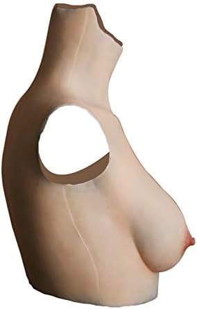 CeossdressingMen Breastplate B Cup Crossdressing Silicone Breast Forms Crossdresser Silk Cottone Filled Oli Free Silicone