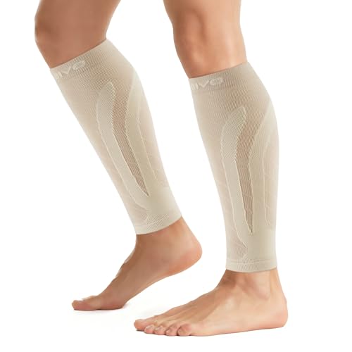 CAMBIVO Compression Socks 2 Pairs, Compression Socks Women Men, Compression Sleeves for Sports, Running, Cycling, Work, Flight