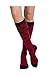 VIM & VIGR Stylish Compression Socks - Women's Cotton Socks (Red & Black, Medium)