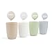 Superelead Premium Multicolor Plastic Unbreakable Drink Cups 13.5oz Set of 4 for Water, Coffee, Milk, Juice, Tea