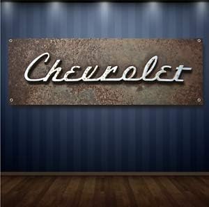 Amazon Com Billion Store Chevy 1 X 3 Garage Banner 13oz Vinyl